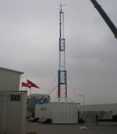 Red White Rapid Deployment Tower Telescopic For Hanging Communication ...