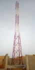 50m Tripod Steel Microwave Antenna Tower , Self Supporting Communication Tower