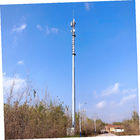 80m Monopole Telecommunications Tower For Broadcasting