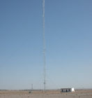 SGS Certificate Triangular Telecom Guyed Mast Tower