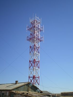 SGS 42m Mobile Cell Antenna Guyed Wire Tower