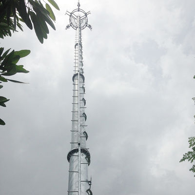 Conical 100M 10kV Mobile Cell Tower for Telecom