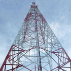 Four Legged Lattice Microwave Angle Steel Tower Communication 20m
