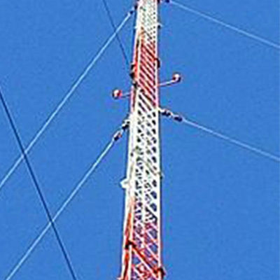 Lattice Steel Communication 10m Guyed Wire Tower