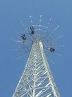 Telescopic Communication Telecom Guyed Wire Tower