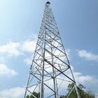 Self Supporting 4g 80m Galvanized Steel Tower Cellular Wireless Lte Antenna Base Station