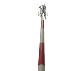Steel Galvanized Tubular Antenna Tower Single Tube Communication Pole