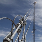 Galvanized Telecommunication Guyed Mast Tower
