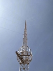 Hot Dip Galvanized Steel Guyed Wire Tower Mast Communication Antenna 30m/S