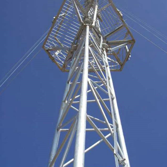 Triangle hot dip galvanized Telecom Guyed Tower