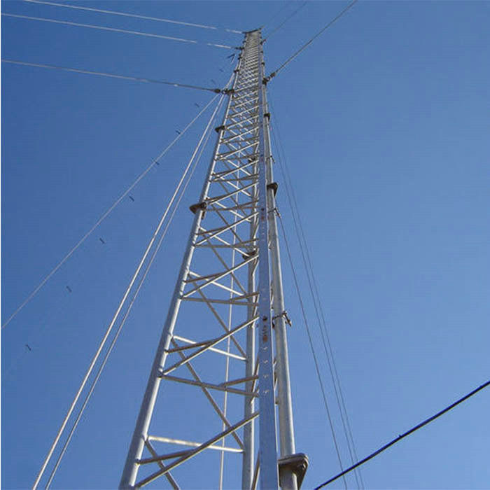 Equilateral Triangle Mobile Communication Tower Guyed Mast