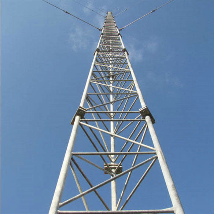 ASTM Standard Flange Connection Guyed Wire Tower