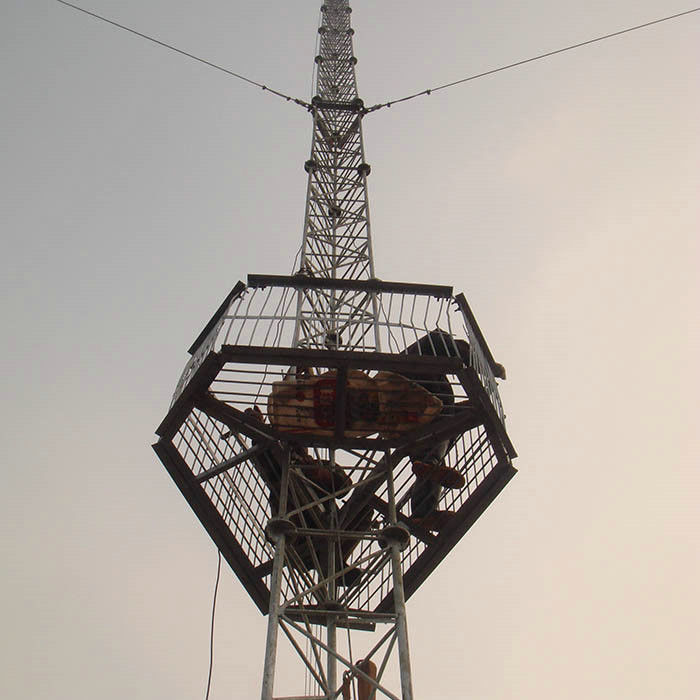 30 Years Life Time Q235B 180KM/H Guyed Wire Tower