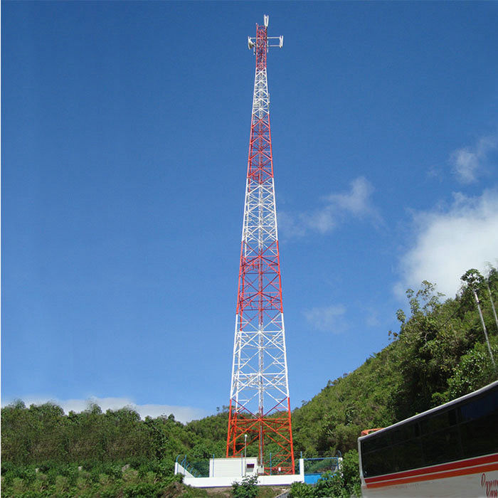 Steel Q345 Radio television 4 Legged Tower