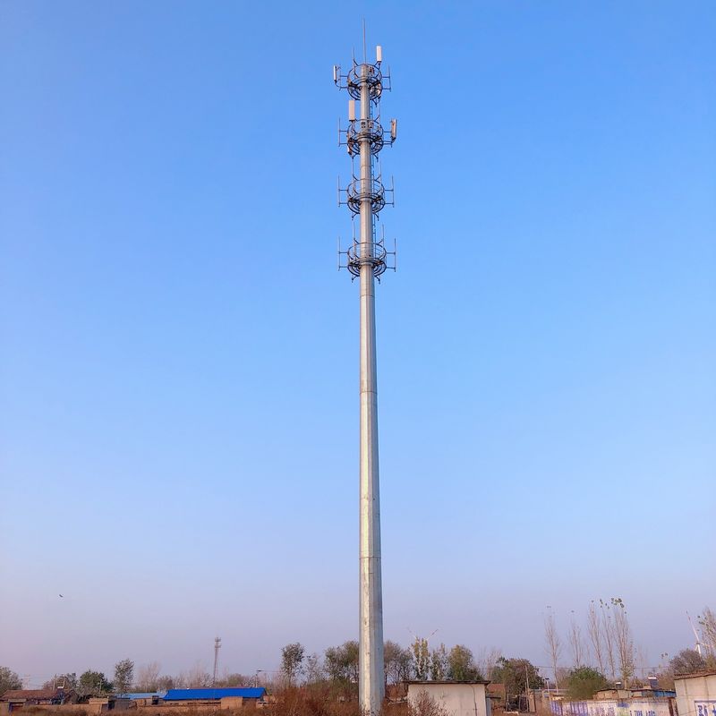 Mobile Phone Communication 35M Steel Monopole Tower