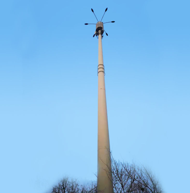 Simple Structure Q345 Monopole Communication Tower
