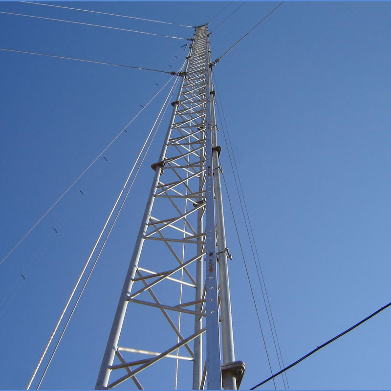 wifi radio Communication Lattice Guyed Wire Tower