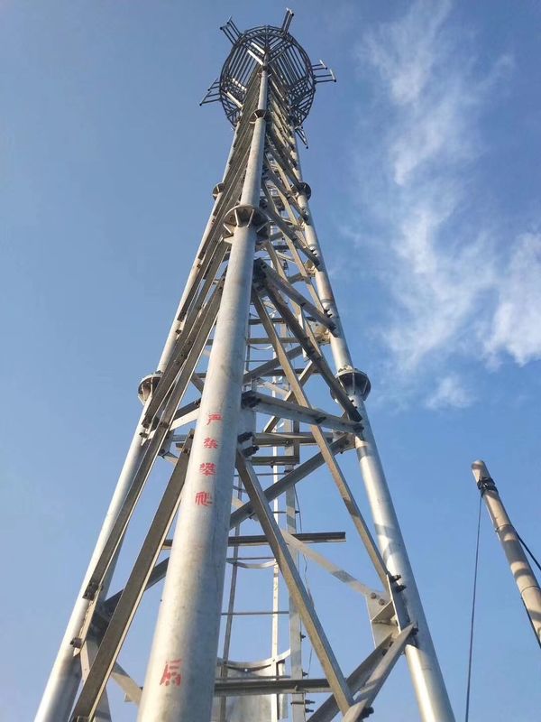 Q235 Steel GSM Self Supporting Antenna Tower For Park