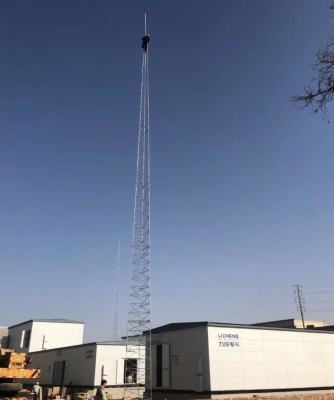 Q345 Steel 12 Meter Lightning Protection Tower