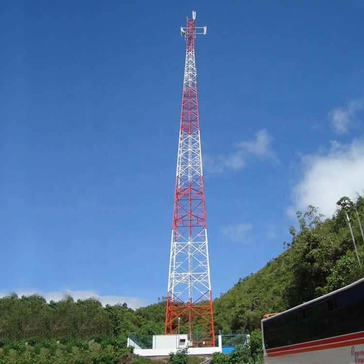Internet Radio Wifi Broadcasting Tv 10m Lattice Steel Towers Signal Transmission