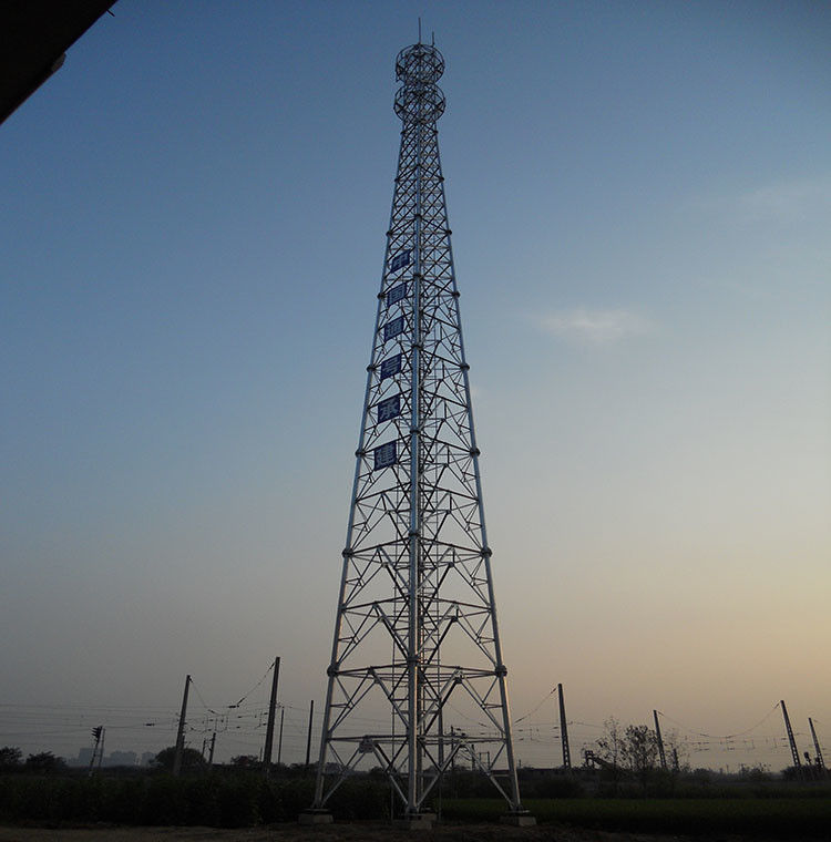 Galvanized Electric Line Iso Q345 15m Angle Steel Tower 4 Legged
