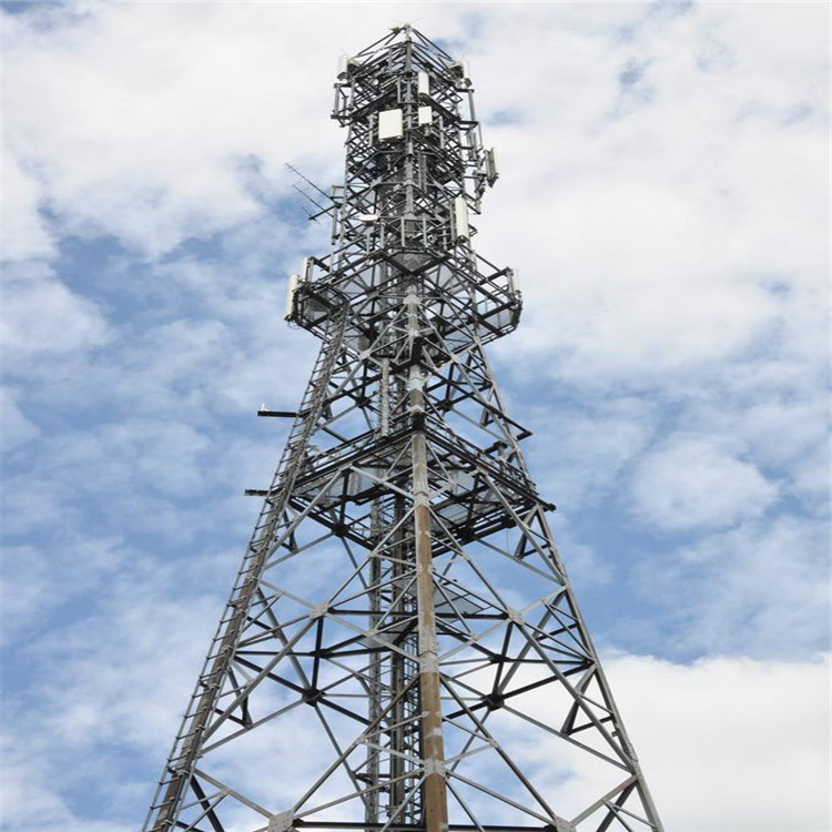 Bts Fm Satellite Tubular Steel Tower 3 Legs Lattice Telecom