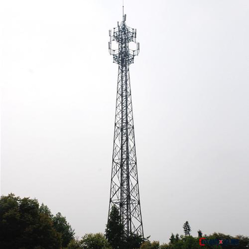 Q235 Gsm Self Supporting Antenna Mast With Iso Certificate