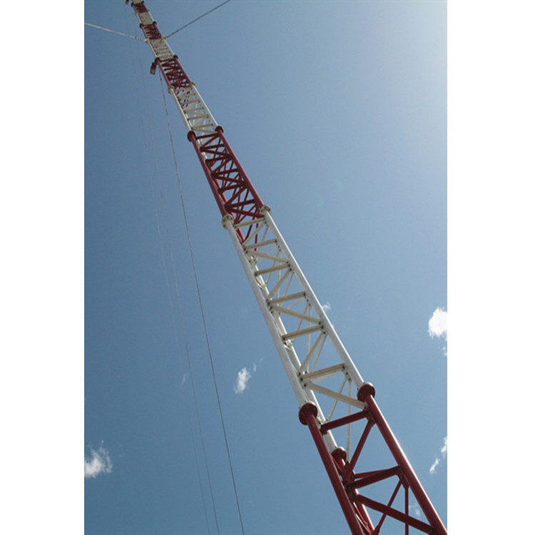 Hot Dip Galvanized Steel Guyed Wire Tower Mast Communication Antenna 30m/S